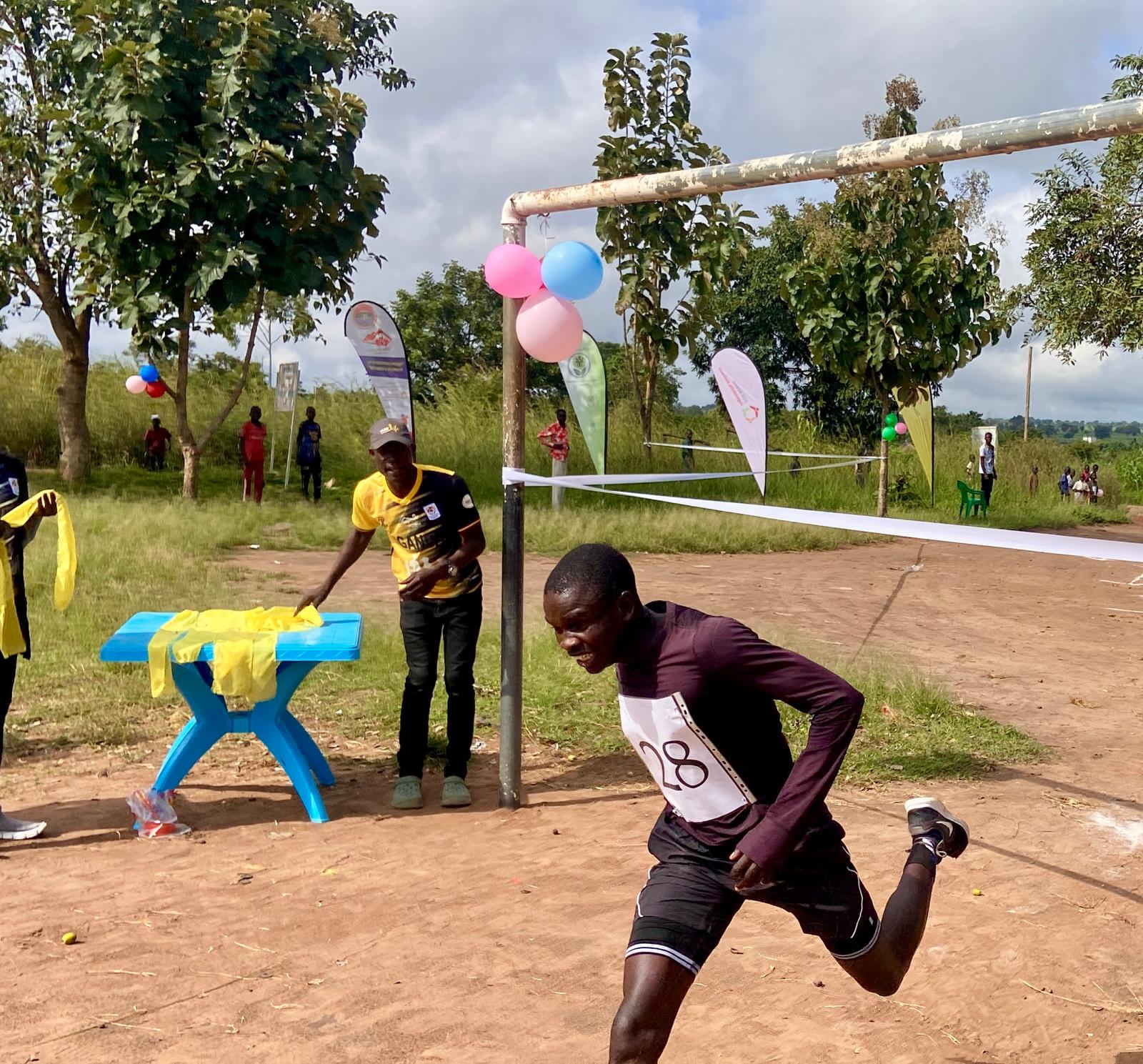 Running towards the finishing lines